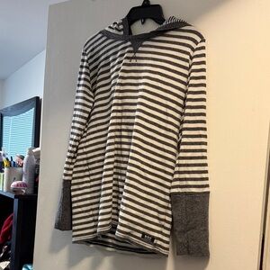 Gray Striped Women’s Sweater